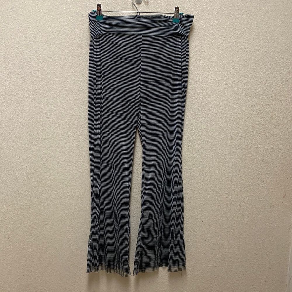 For Cynthia Beachwear Striped Mesh Pants Large